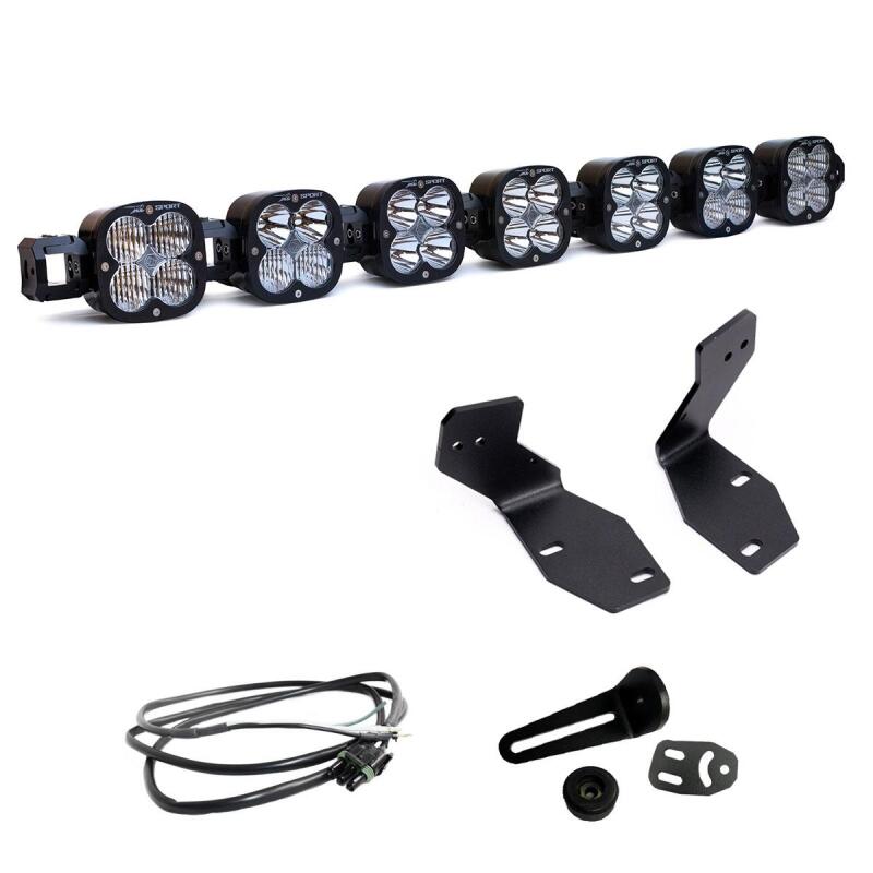 Ford F-350 Super Duty LED Light Kit - Bumper - Baja Designs - 7XL Linkable w/ Upfitter Wiring - `23-`27